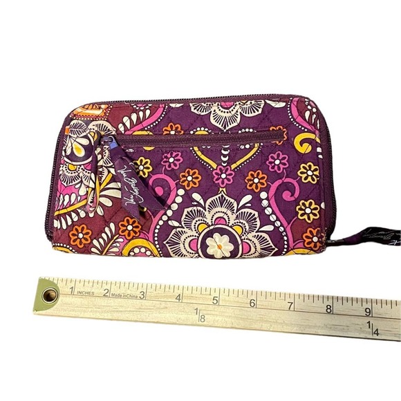 Vera Bradley Purple Quilted Wallet - Picture 4 of 5